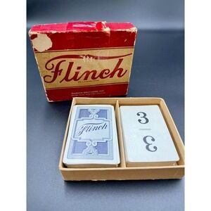Vintage 1940s "Flinch" Card Game – Parker Brothers – with Box - Mid Century